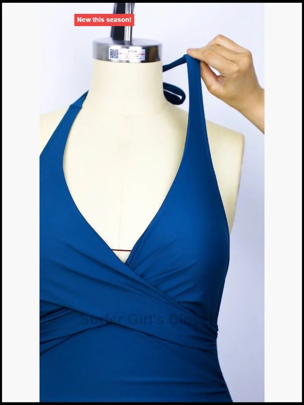 Underwire Halter Tankini Top Tummy Control Swimsuit Push Up Bathing Suit